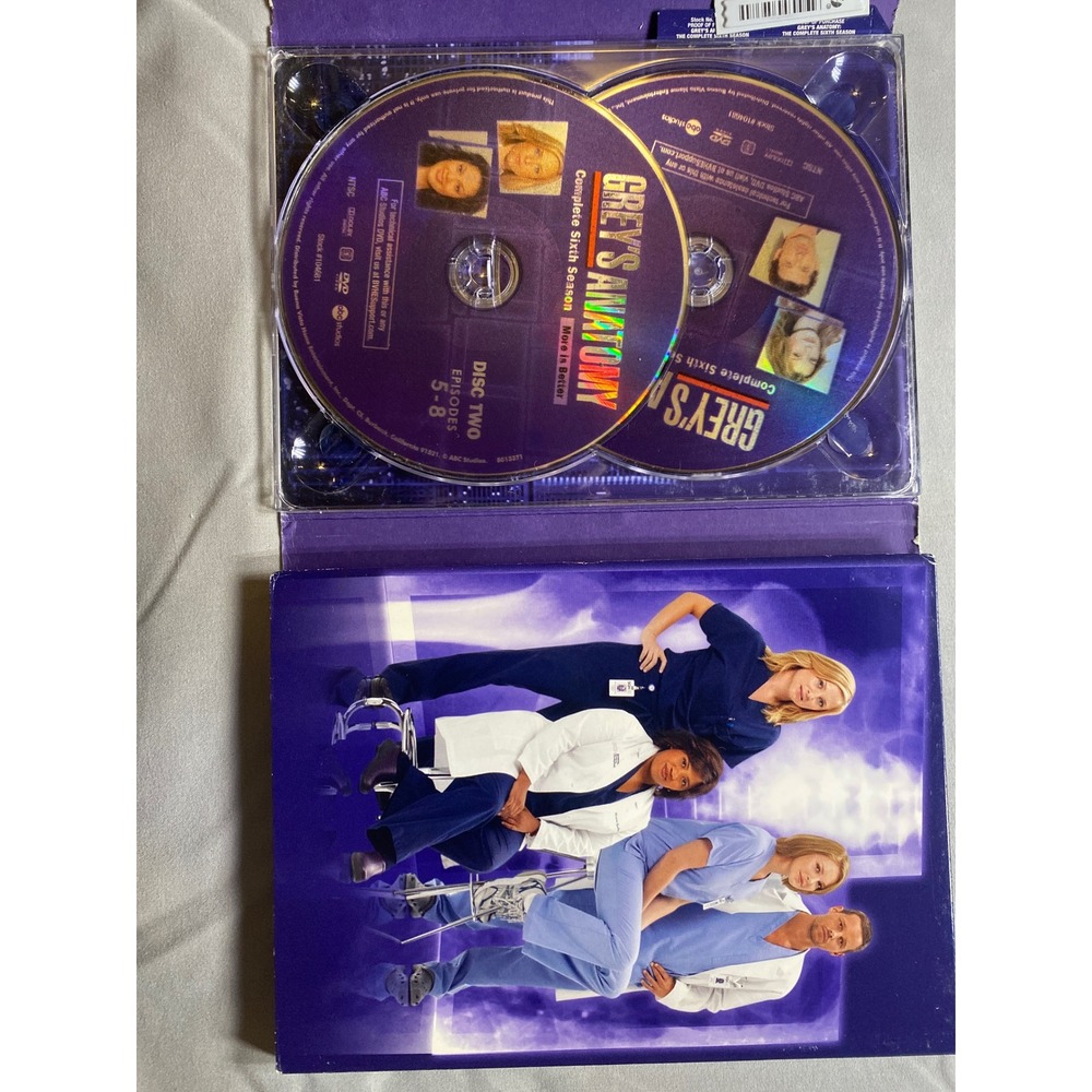 Greys Anatomy Complete Sixth Season DVD 6-Disc Set More is Better ABC Studios - Picture 3 of 7